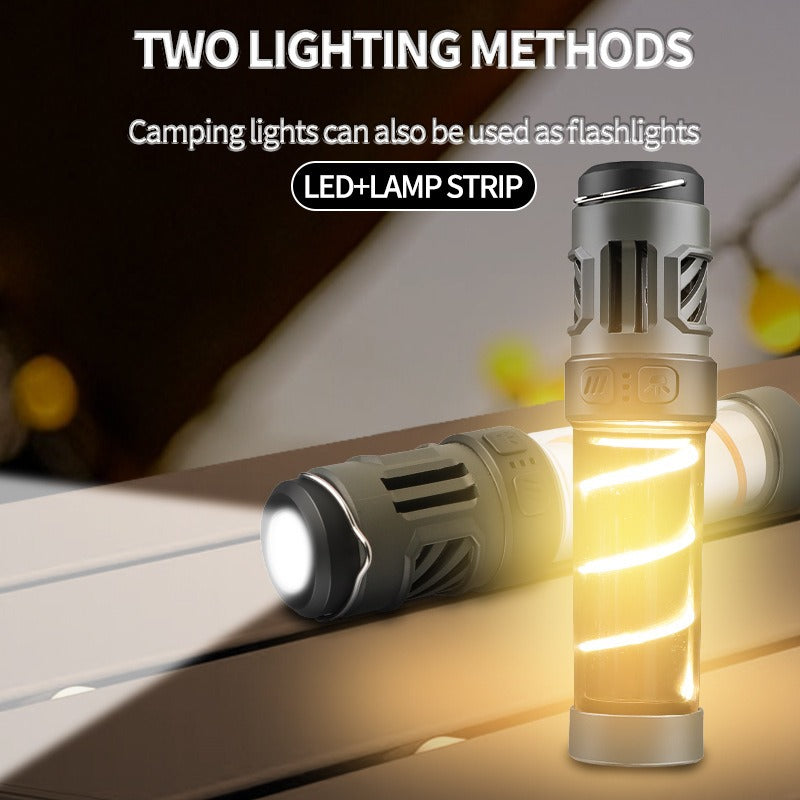 Linterna LED Camping Multifuncional - Repelente Mosquitos y Trípode