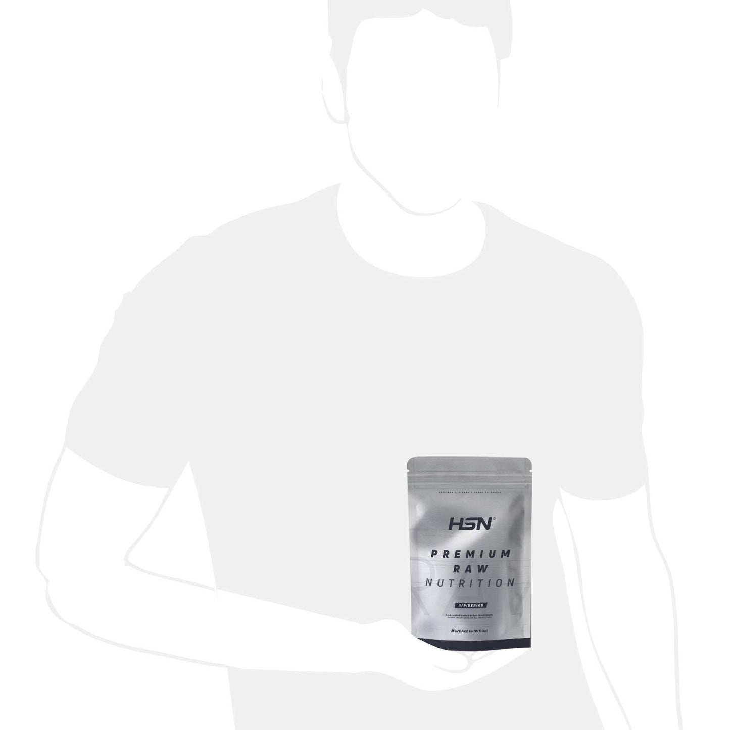 BCAA en Polvo de HSN Evo 2:1:1 | Sin Sabor 500 g = 100 Tomas por Envase de Aminoácidos Ramificados Veganos: Leucina + Valina + Isoleucina | No-GMO, Sin Gluten