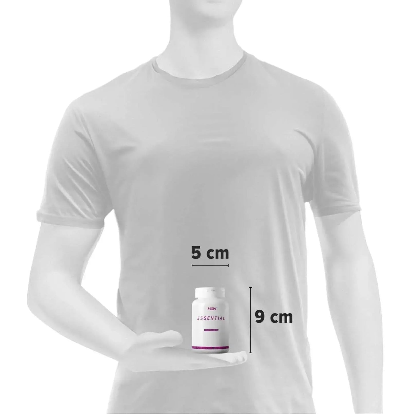 HSN Bisglicinato de Magnesio | 240 Cápsulas Veganas | 350mg Magnesio por Dosis Diaria 100% Glicinato de Alta Biodisponibilidad y Absorción | No-GMO, Vegano, Sin Gluten
