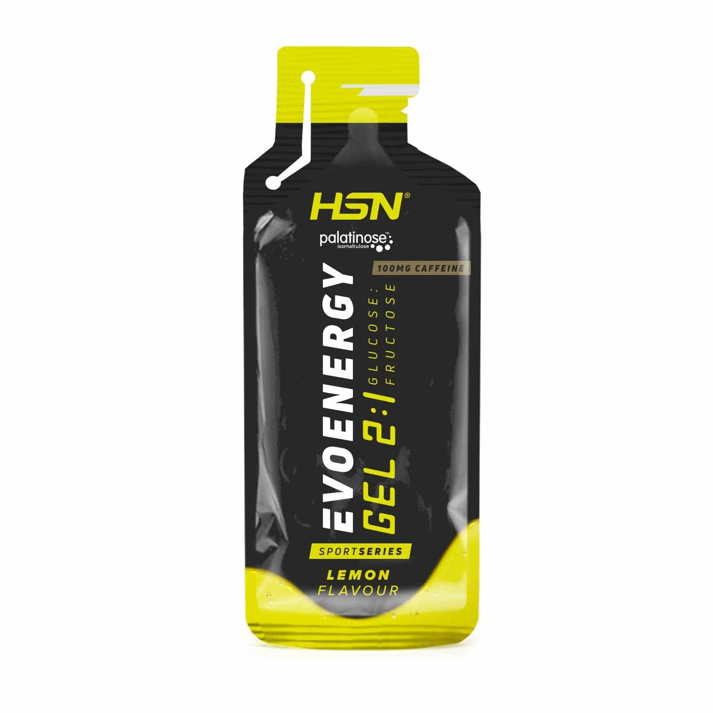 Gel Energético HSN Evonergy Cafeína Fresa - 12 Unidades 30g Carbohidratos