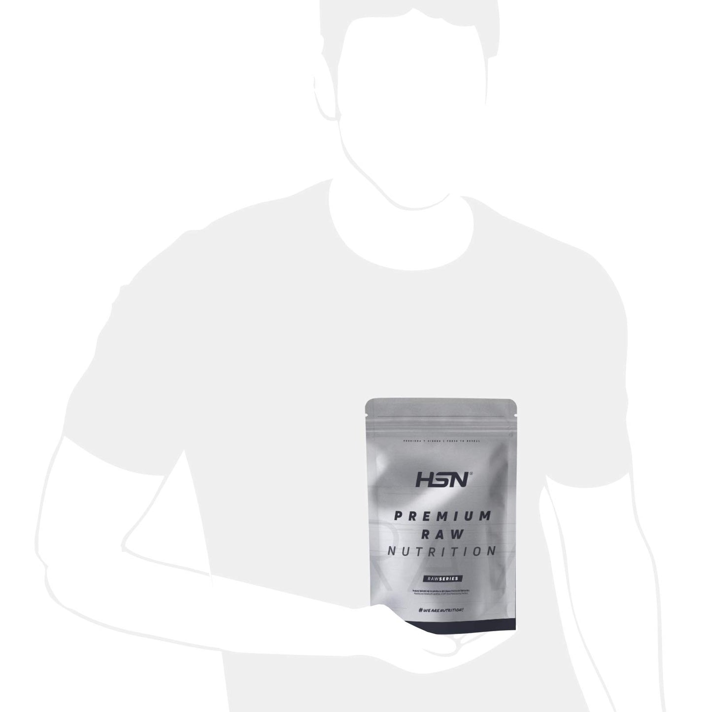 BCAA en Polvo de HSN Evo 2:1:1 | Sin Sabor 500 g = 100 Tomas por Envase de Aminoácidos Ramificados Veganos: Leucina + Valina + Isoleucina | No-GMO, Sin Gluten