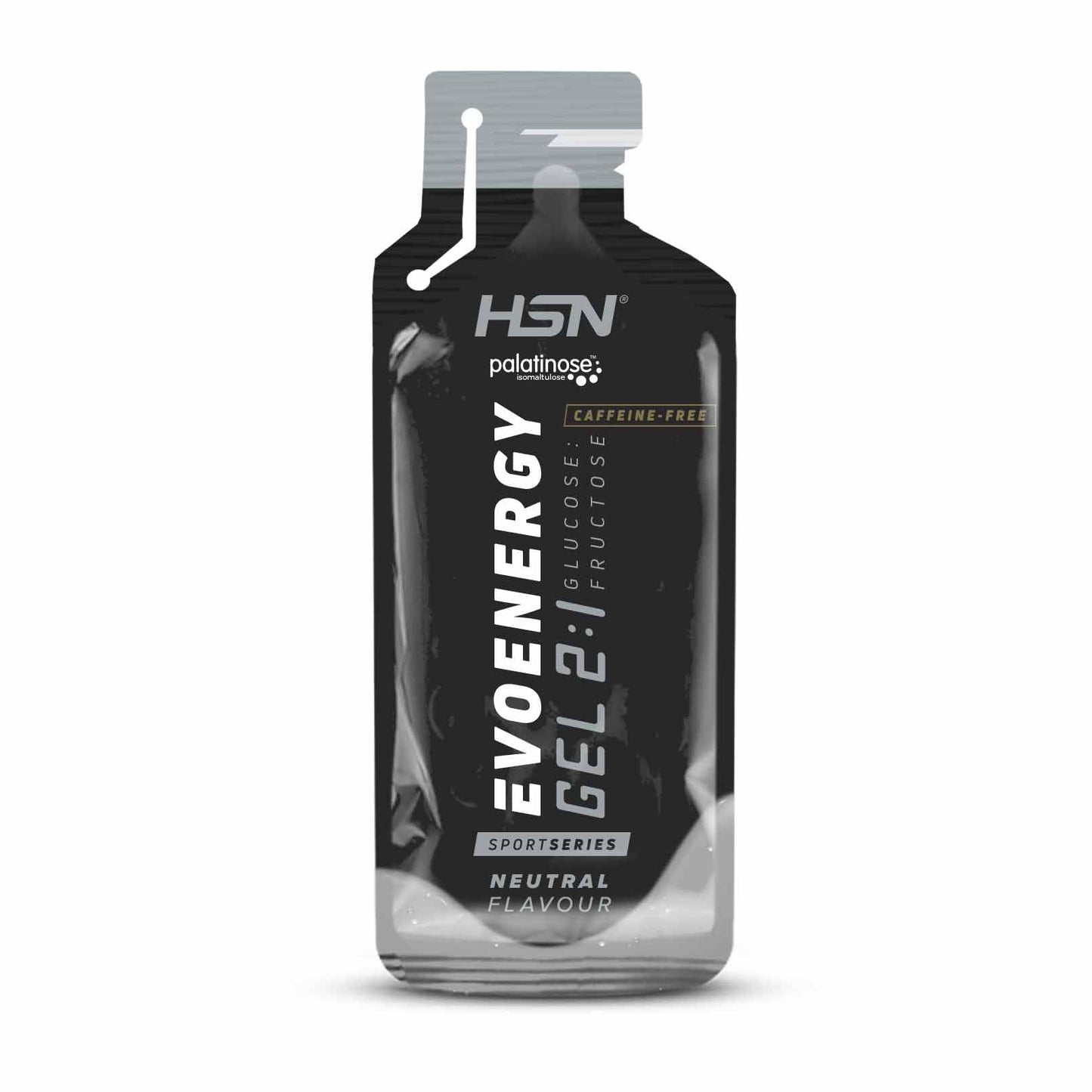 Gel Energético HSN Evonergy Cafeína Fresa - 12 Unidades 30g Carbohidratos