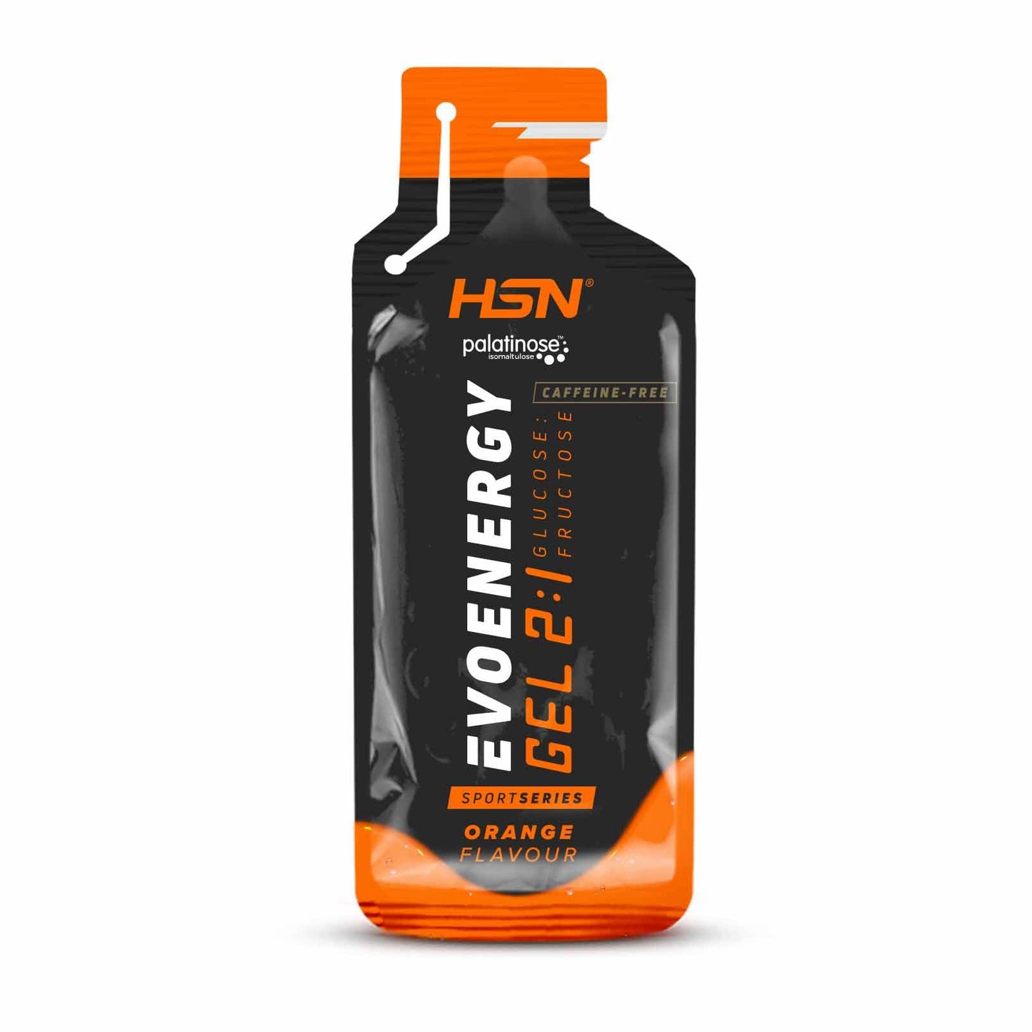 Gel Energético HSN Evonergy Cafeína Fresa - 12 Unidades 30g Carbohidratos