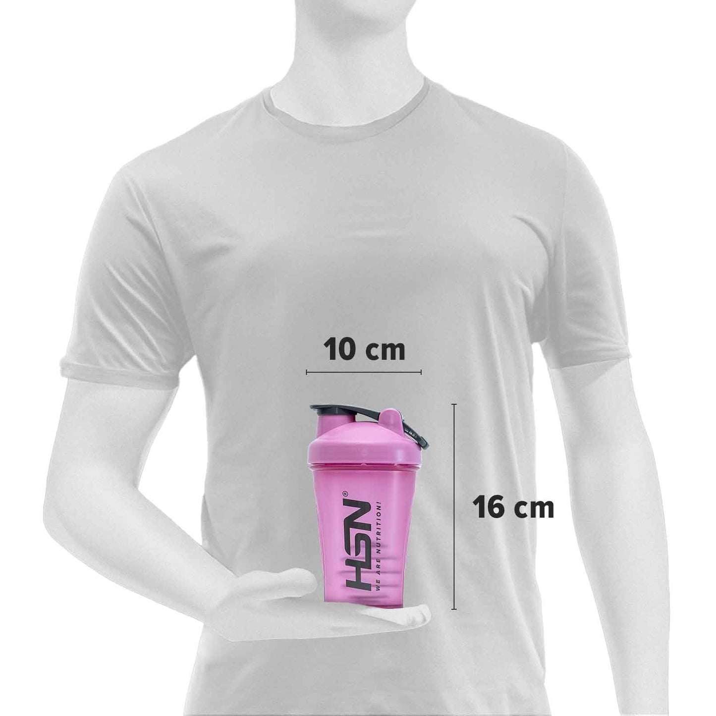 Shaker HSN Acero Inoxidable 500ml - Vaso Mezclador Proteína Premium