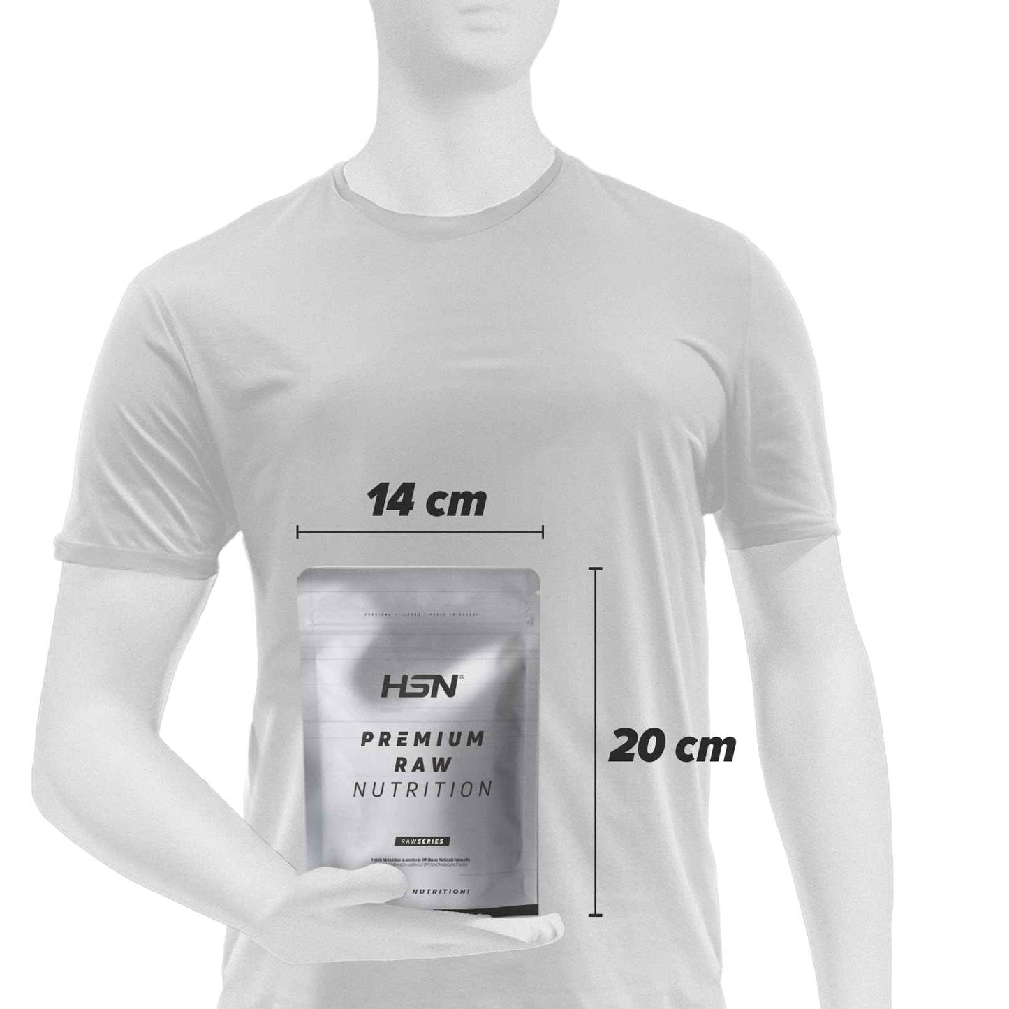 HSN Creatina Monohidrato en Polvo Sin Sabor 500g | 100% Monohidrato de Creatina Micronizada | No Incluye Dosificador | Sin Añadidos y Libre de Contaminantes | No-GMO, Vegano, Sin Gluten