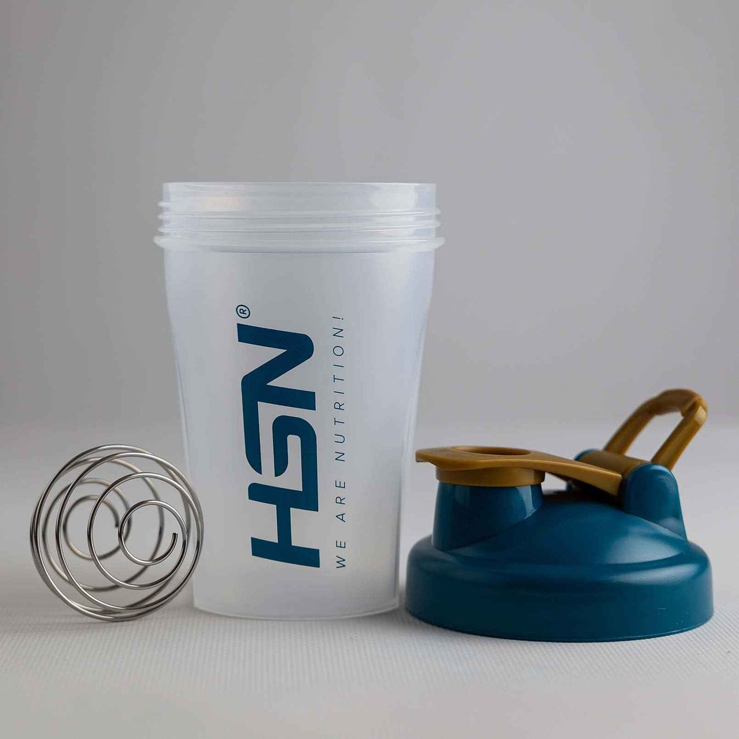 HSN Shaker We Are Nutrition! Acero Inoxidable | 500ml | Vaso Mezclador con Óptimo Sistema de Mezclado en la Tapa, Cierre Anti-Fugas | Sin Olores | Fácil Limpieza