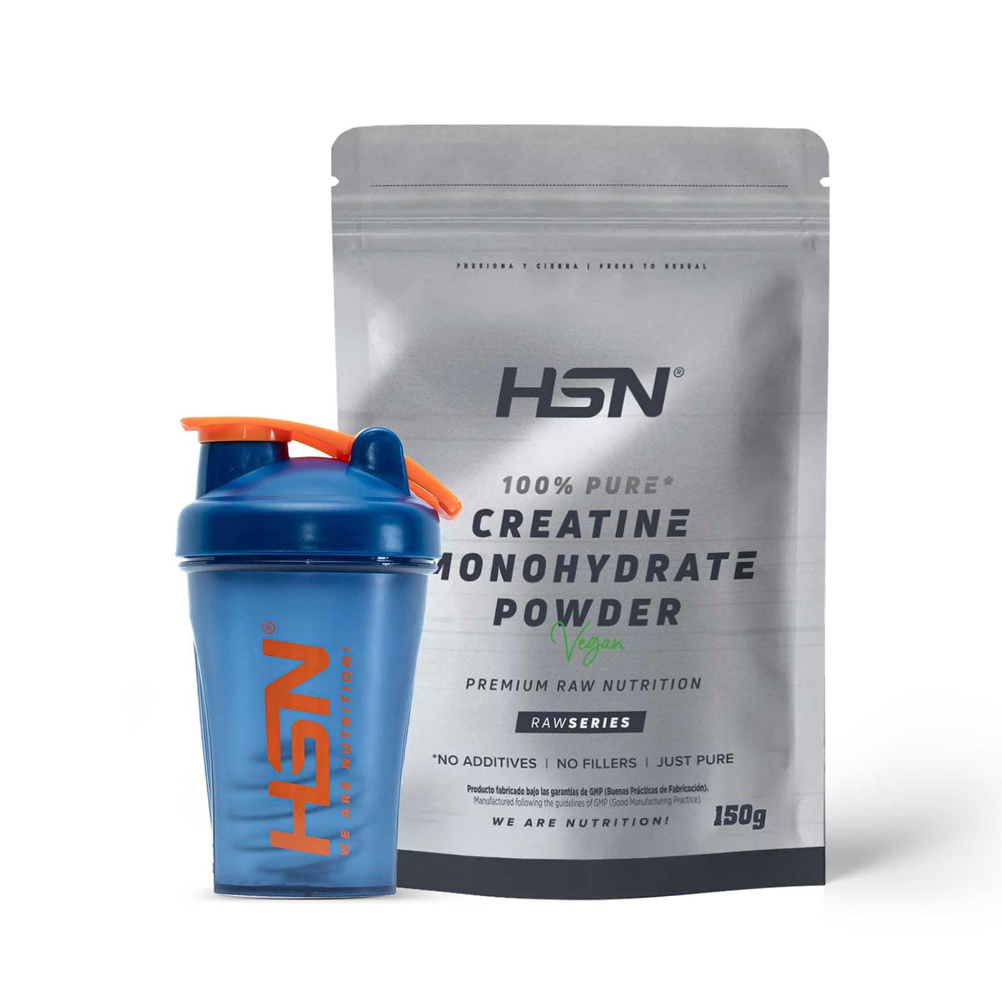 Creatina Monohidrato HSN 500g - 100% Pura Micronizada Sin Sabor