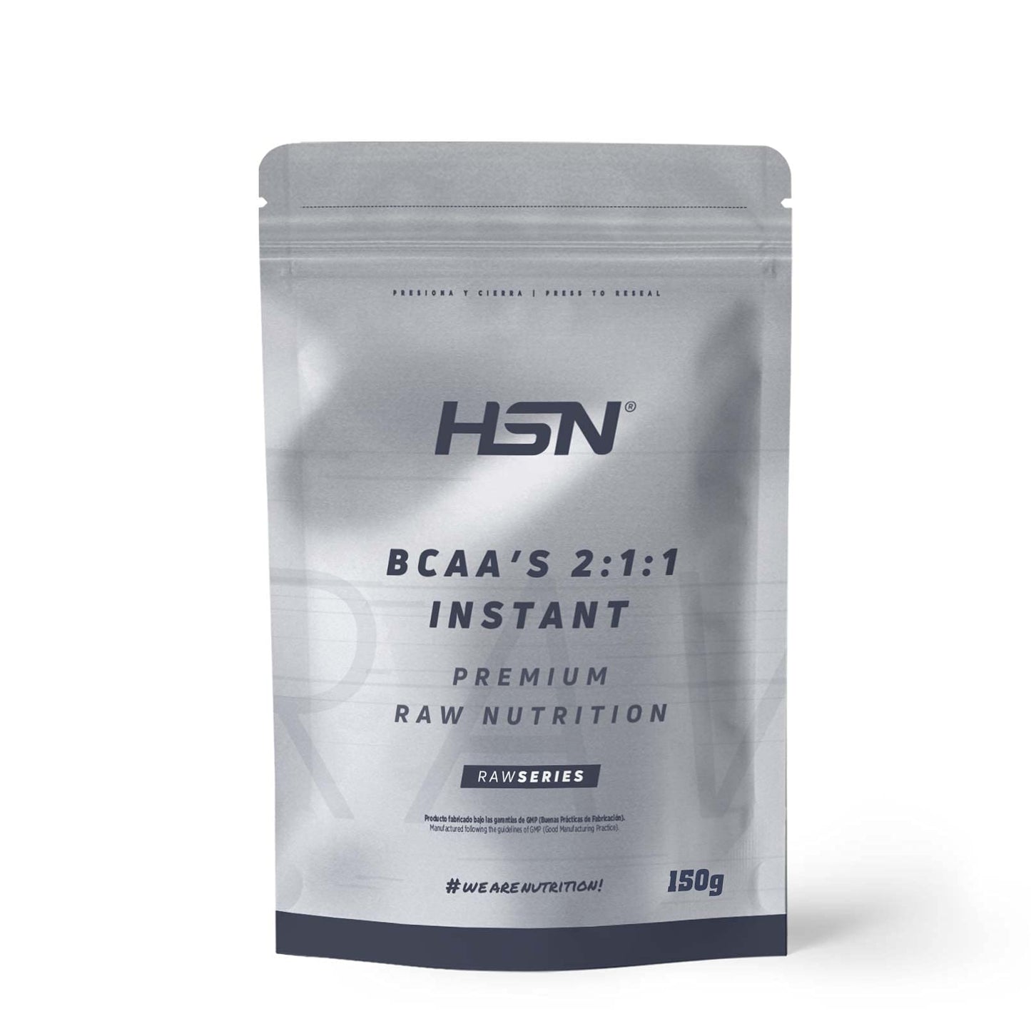 BCAA en Polvo de HSN Evo 2:1:1 | Sin Sabor 500 g = 100 Tomas por Envase de Aminoácidos Ramificados Veganos: Leucina + Valina + Isoleucina | No-GMO, Sin Gluten