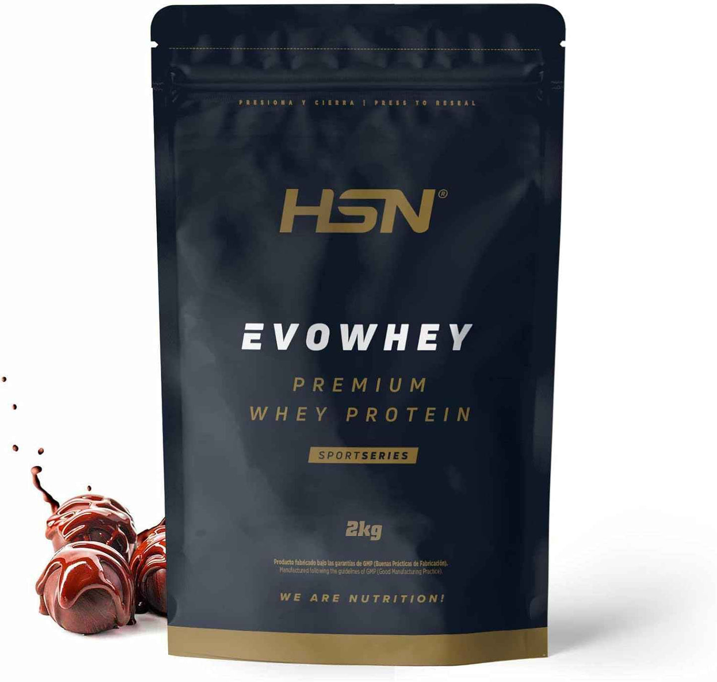 HSN Evowhey Protein | Chocolate Avellanas 2Kg = 67 Tomas por Envase Concentrado de Proteína de Suero | 100% Whey Protein Concentrate (WPC) | No-GMO, Vegetariano, Sin Gluten ni Soja