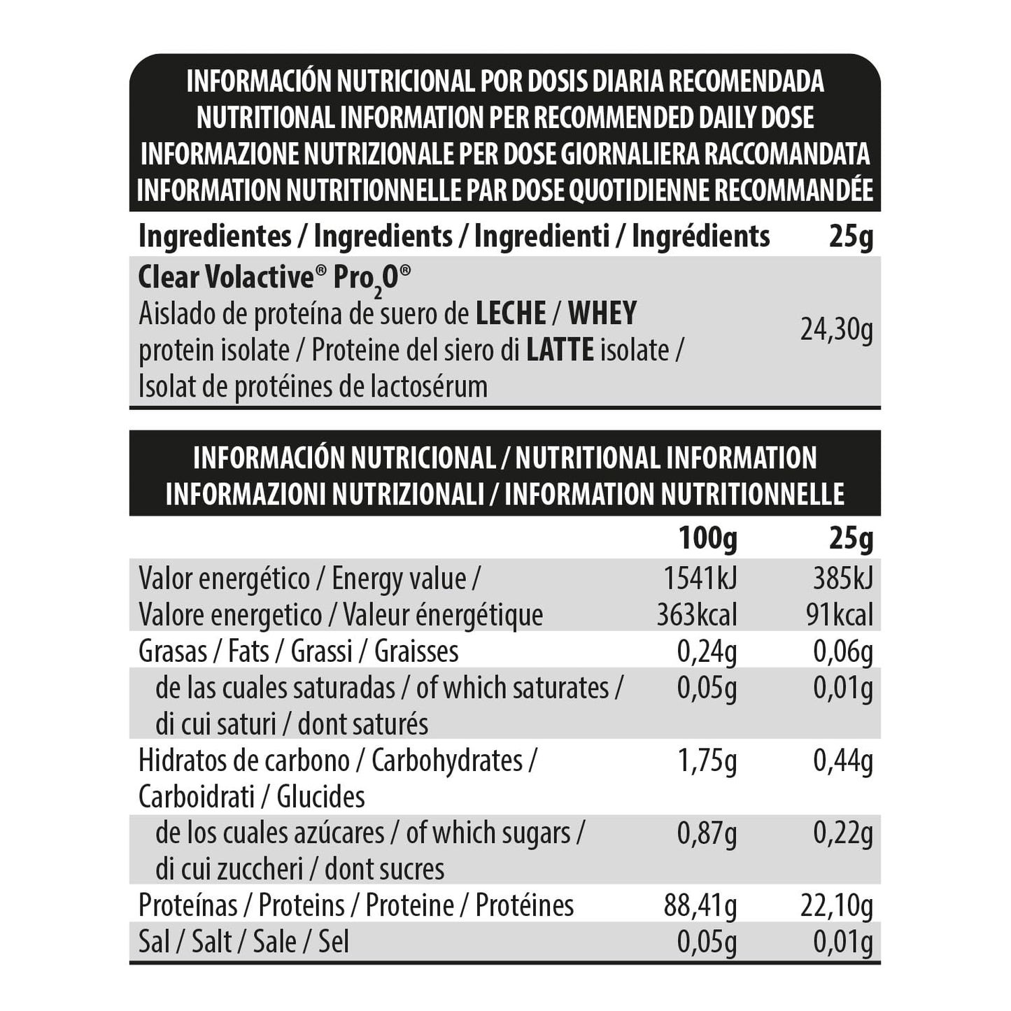 BIG - Proteina Clear Isolada - Clear Whey Protein - Sabor Kojak - Proteina Suero de Leche - Materia Prima Premium - Masa Muscular, Recuperación - Textura Tipo Isotónica (750g, Cola)