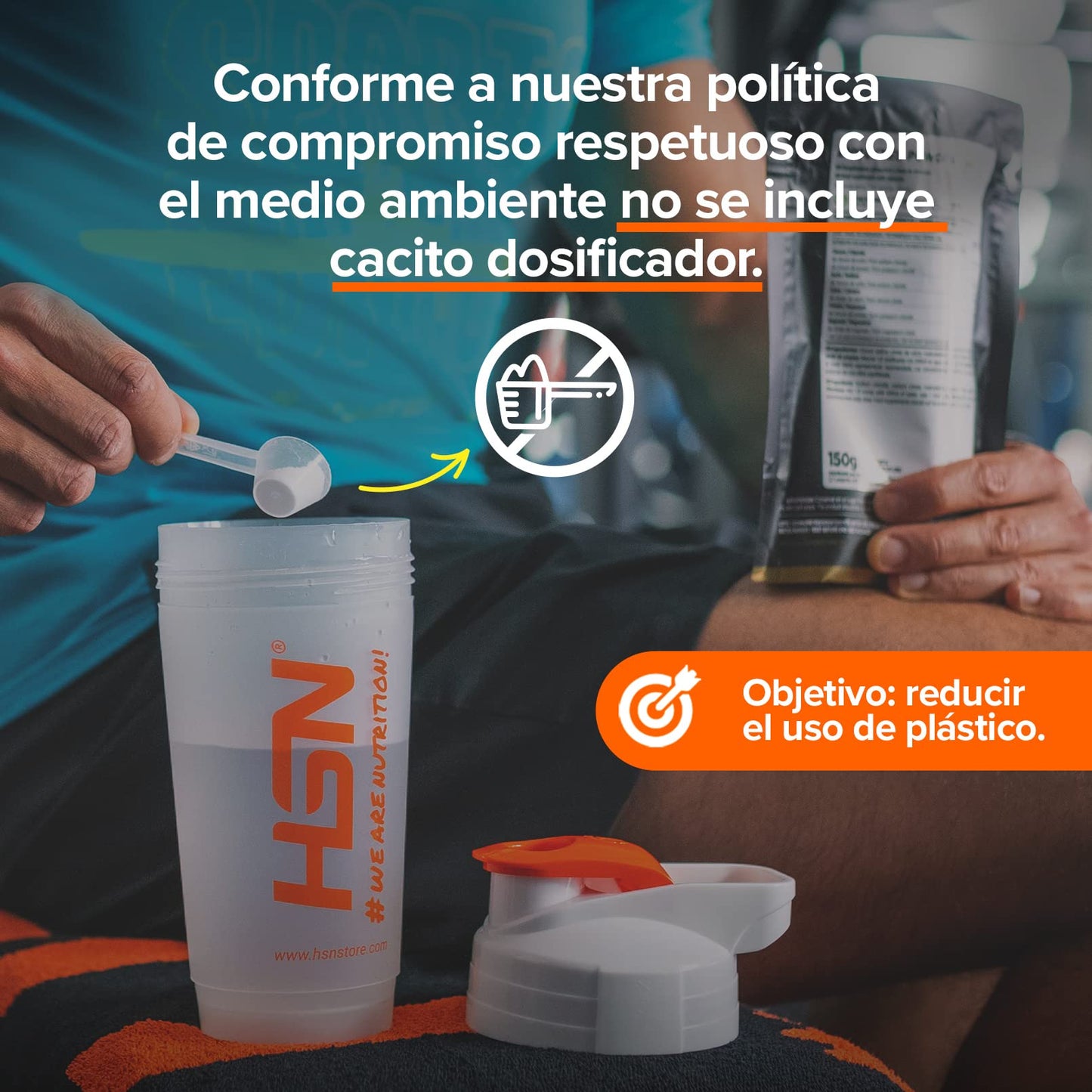 BCAA en Polvo de HSN Evo 2:1:1 | Sin Sabor 500 g = 100 Tomas por Envase de Aminoácidos Ramificados Veganos: Leucina + Valina + Isoleucina | No-GMO, Sin Gluten