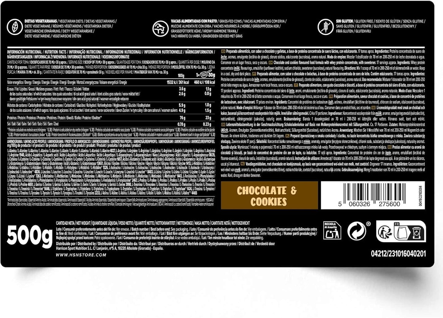 Proteína Whey HSN Evowhey 2kg - Chocolate Avellanas | 67 Batidos