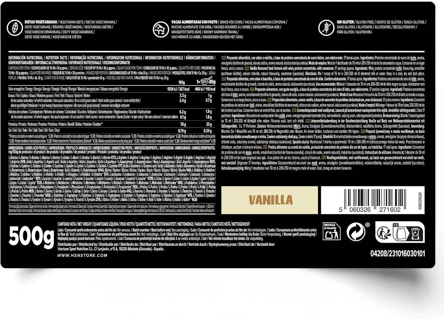 Proteína Whey HSN Evowhey 2kg - Chocolate Avellanas | 67 Batidos
