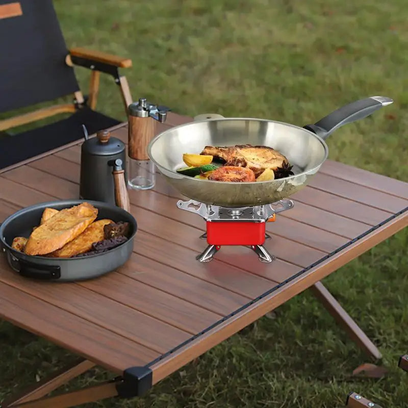 Hornillo Gas Camping Plegable - Resistente al Viento