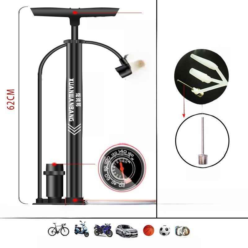 Electric High Pressure Portable and Universal Bicycle Tire Pump