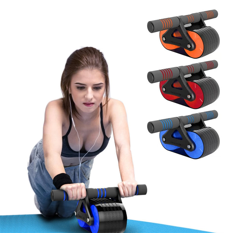 Rueda Abdominal Doble con Rebote Automático - Ab Wheel Profesional