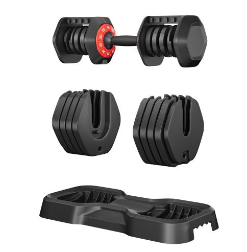 Mancuernas Ajustables 55lb - Set 10 en 1 Gimnasio Casa Profesional