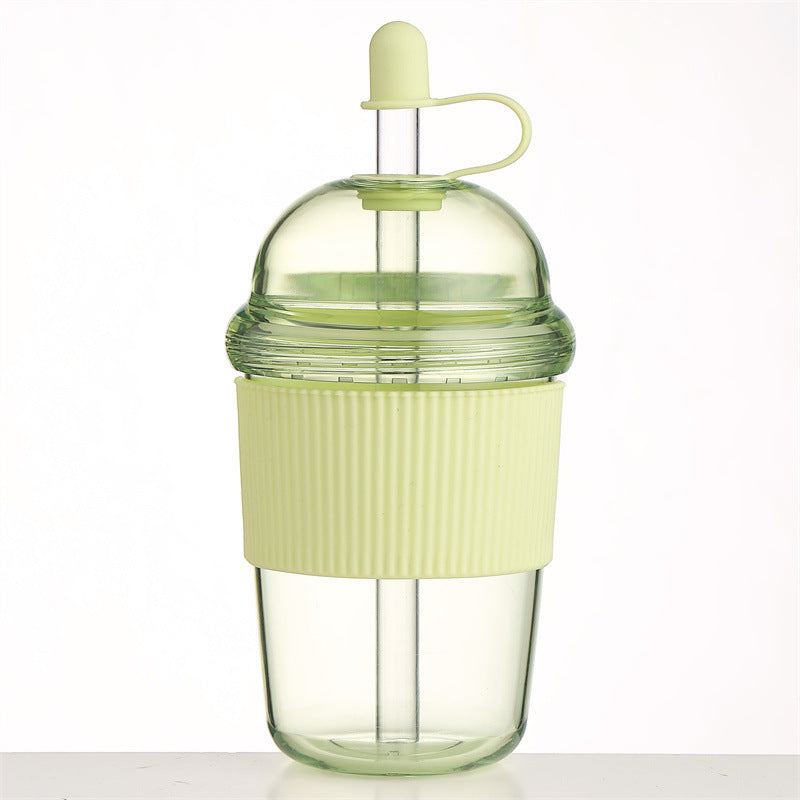 Botella Deportiva 630ML con Pajita - Vaso Térmico Oficina Gym Agua Café