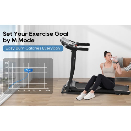 Cinta Correr Plegable Eléctrica 2.5HP - 300lbs Inclinación Gimnasio Casa