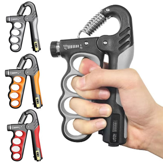 Fortalecedor Agarre Mano 5-100kg - Contador Automático Ajustable Gimnasio
