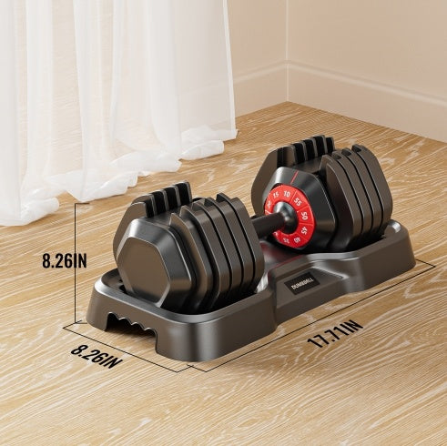 Mancuernas Ajustables 55lb - Set 10 en 1 Gimnasio Casa Profesional