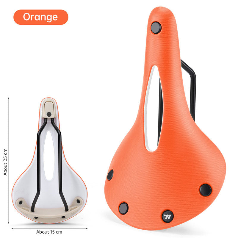 Retro Bicycle Saddle: Wear-resistant, Anti-slip, Multicolor Hollow Cushion – for Road Bikes, BMX, MTB, Touring