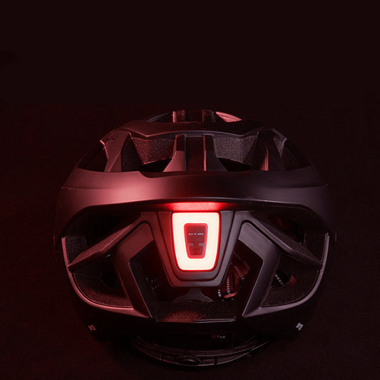 Casco Bicicleta LED Recargable - Luz Trasera 9 Modos MTB Carretera