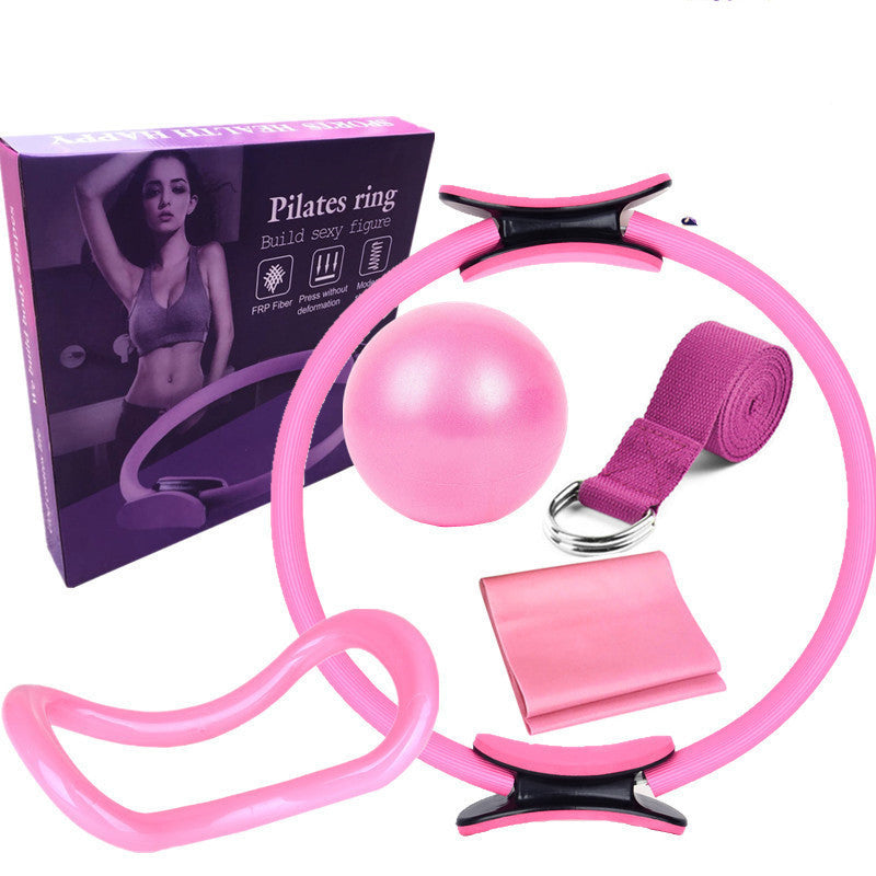 Set Yoga Pilates 6 Piezas - Aro Círculo Entrenamiento Fitness Casa