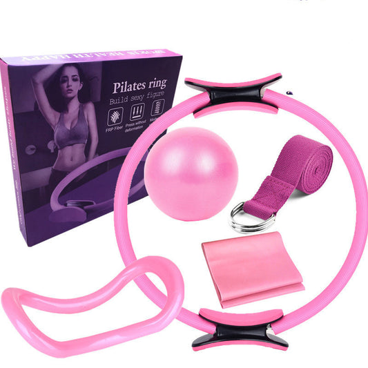 Set Yoga Pilates 6 Piezas - Aro Círculo Entrenamiento Fitness Casa
