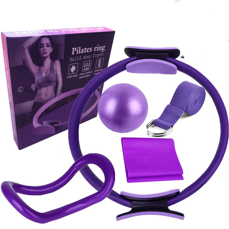 Set Yoga Pilates 6 Piezas - Aro Círculo Entrenamiento Fitness Casa