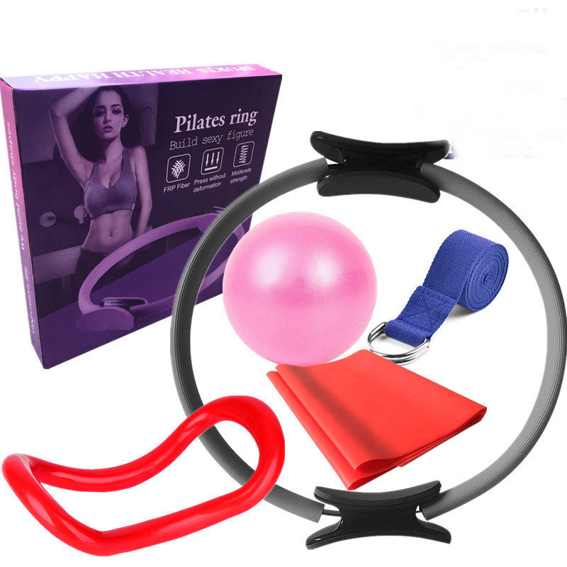 Set Yoga Pilates 6 Piezas - Aro Círculo Entrenamiento Fitness Casa