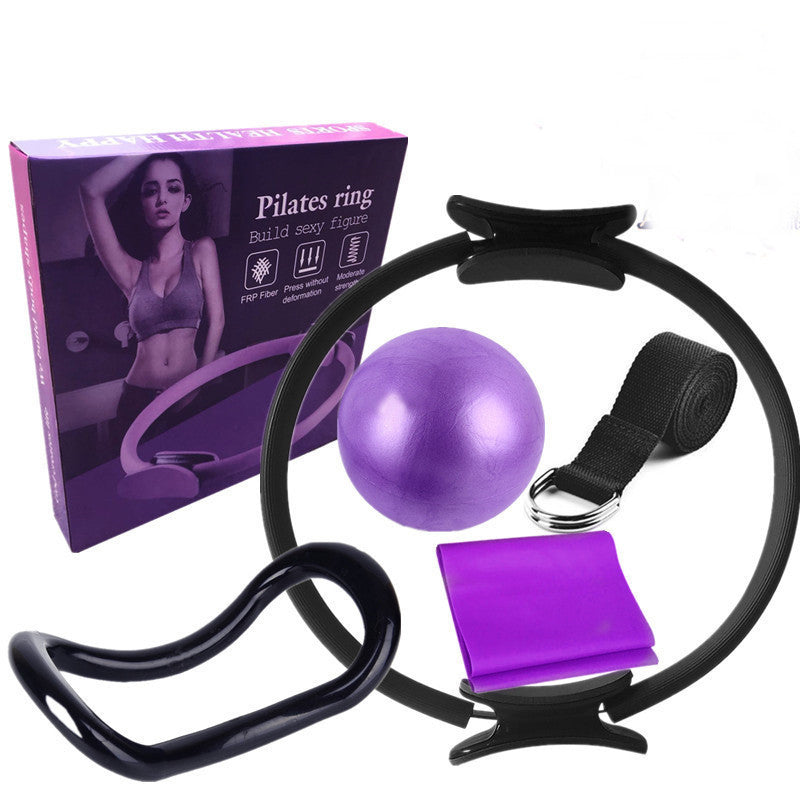 Set Yoga Pilates 6 Piezas - Aro Círculo Entrenamiento Fitness Casa