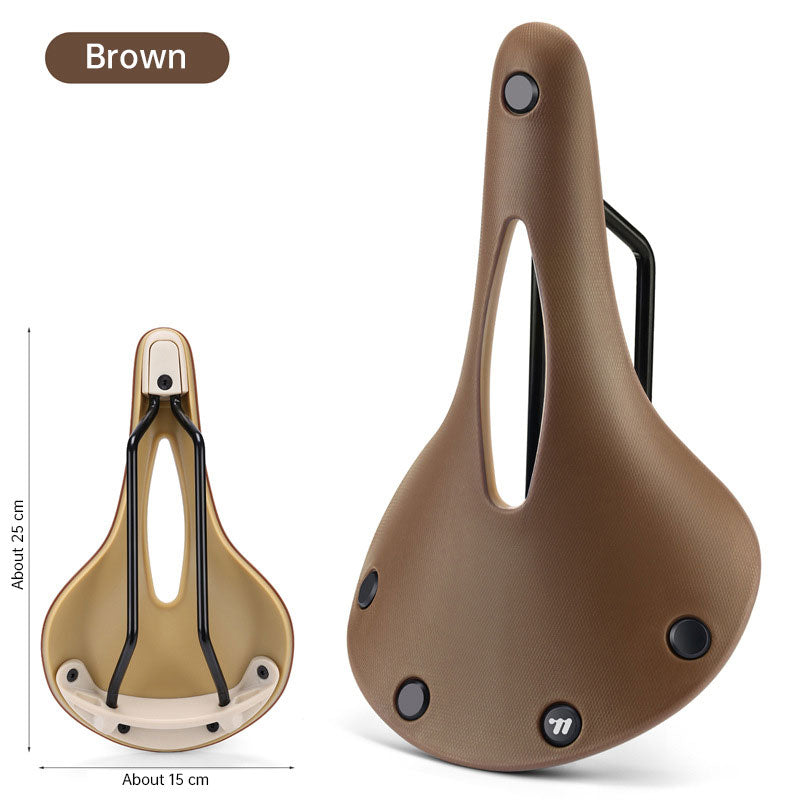 Retro Bicycle Saddle: Wear-resistant, Anti-slip, Multicolor Hollow Cushion – for Road Bikes, BMX, MTB, Touring