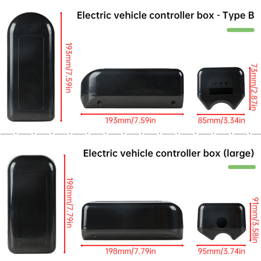 Electric bike controller box, fits 250W-1000W conversion kits, with small to extra-large options.