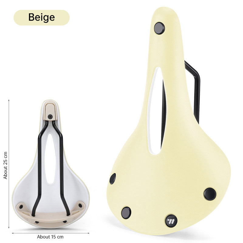 Retro Bicycle Saddle: Wear-resistant, Anti-slip, Multicolor Hollow Cushion – for Road Bikes, BMX, MTB, Touring