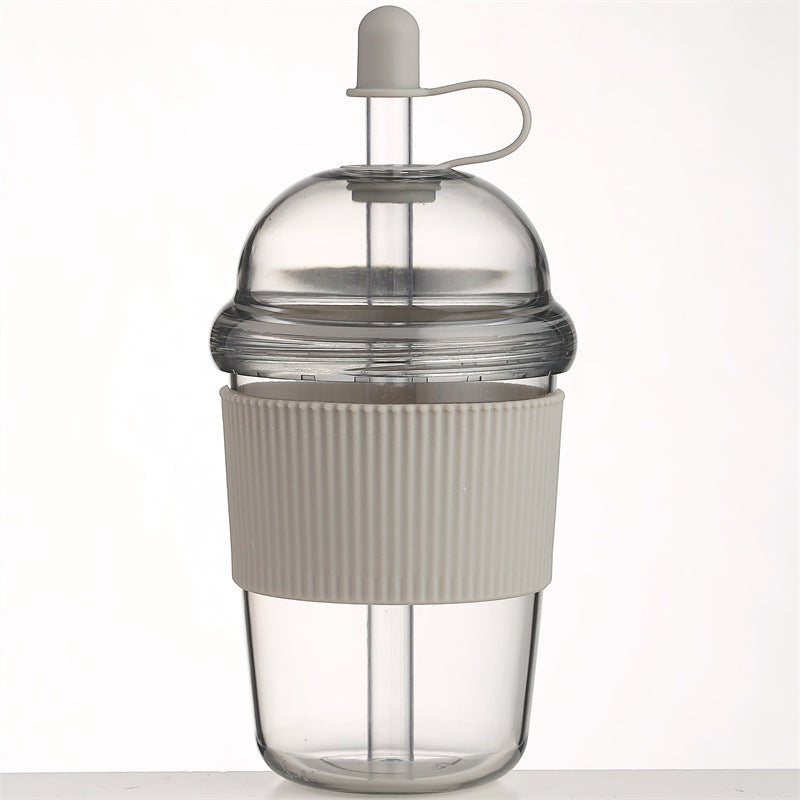 Botella Deportiva 630ML con Pajita - Vaso Térmico Oficina Gym Agua Café