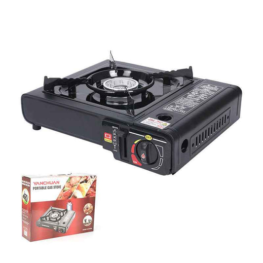 Single - burner Butane Camping Stove, windproof, adjustable, portable