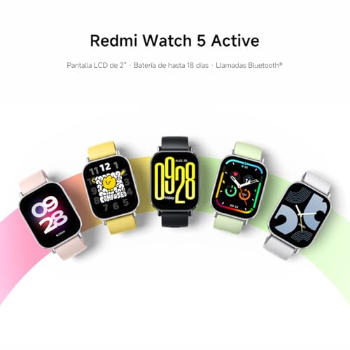 Xiaomi Redmi Watch 5 Active - Smartwatch Deportivo Llamadas Bluetooth 140 Modos