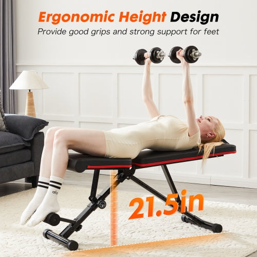 Banco Peso Ajustable 795lbs - Gimnasio Casa Plegable Inclinación
