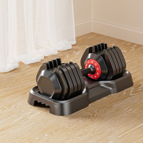 Mancuernas Ajustables 55lb - Set 10 en 1 Gimnasio Casa Profesional
