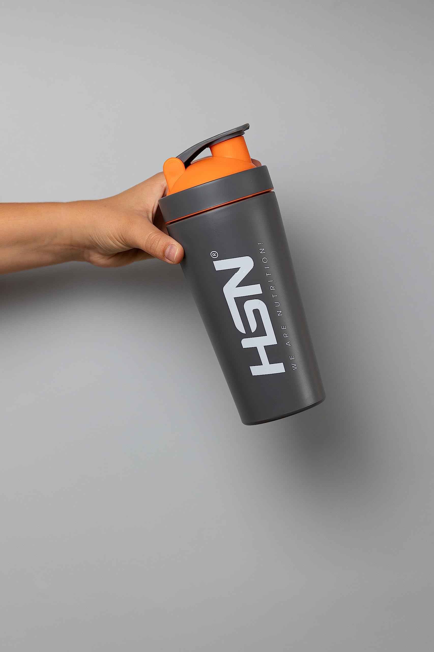 HSN Shaker We Are Nutrition! Acero Inoxidable | 500ml | Vaso Mezclador con Óptimo Sistema de Mezclado en la Tapa, Cierre Anti-Fugas | Sin Olores | Fácil Limpieza