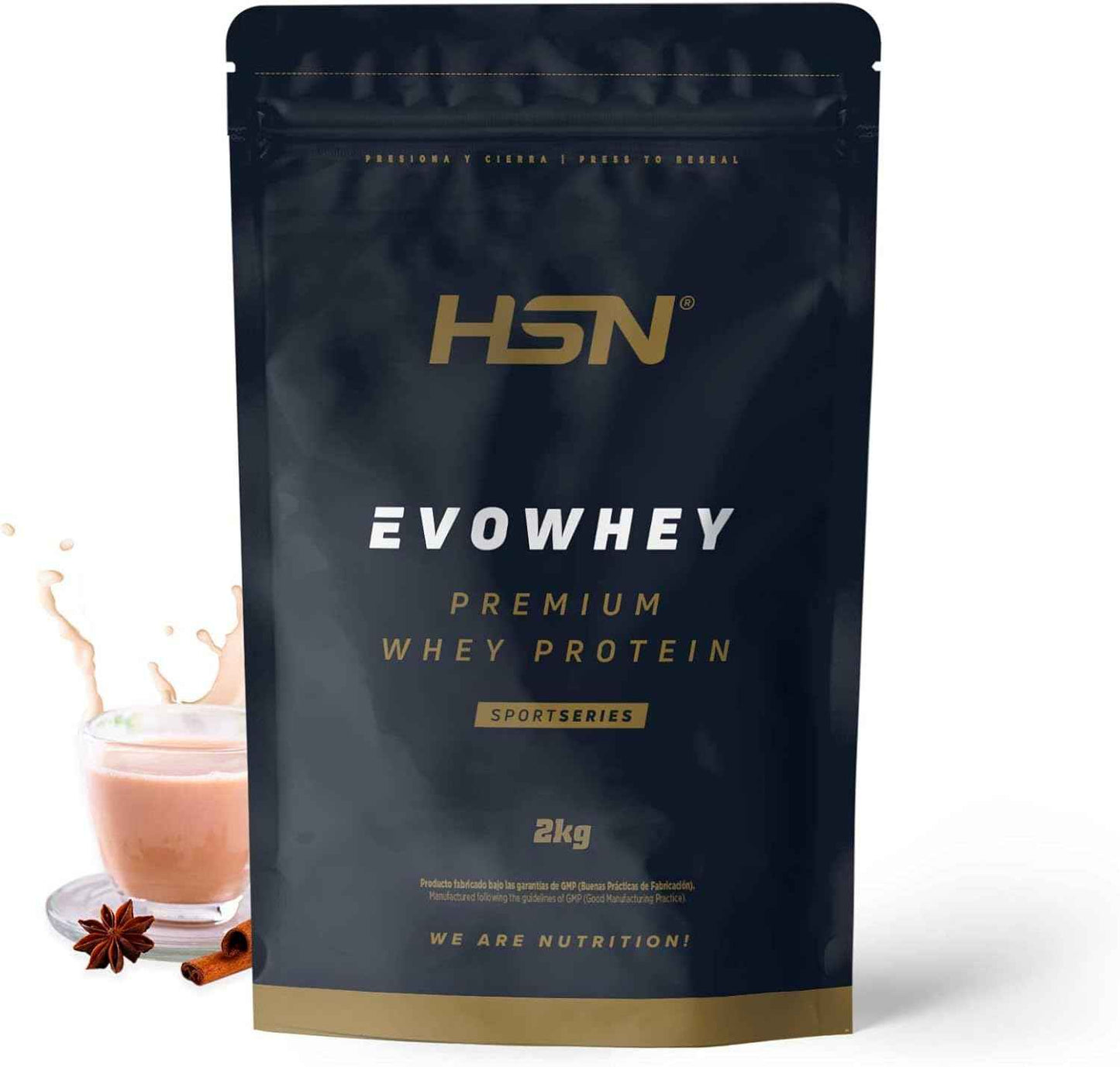 HSN Evowhey Protein | Chocolate Avellanas 2Kg = 67 Tomas por Envase Concentrado de Proteína de Suero | 100% Whey Protein Concentrate (WPC) | No-GMO, Vegetariano, Sin Gluten ni Soja