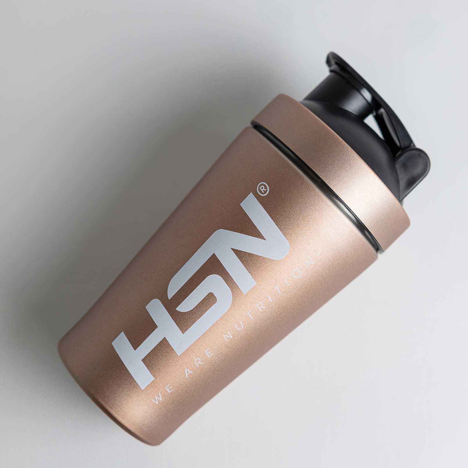 HSN Shaker We Are Nutrition! Acero Inoxidable | 500ml | Vaso Mezclador con Óptimo Sistema de Mezclado en la Tapa, Cierre Anti-Fugas | Sin Olores | Fácil Limpieza