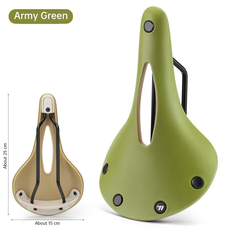 Retro Bicycle Saddle: Wear-resistant, Anti-slip, Multicolor Hollow Cushion – for Road Bikes, BMX, MTB, Touring