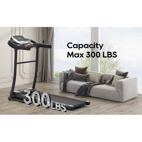 Cinta Correr Plegable Eléctrica 2.5HP - 300lbs Inclinación Gimnasio Casa