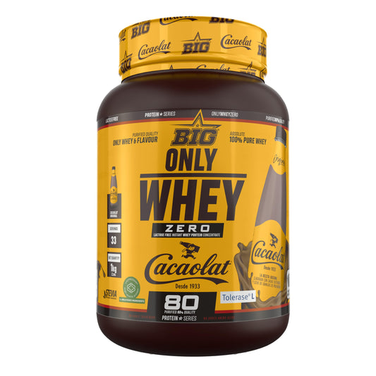 BIG - Whey Proteins - Protein Powder for Muscle Mass Development and Recovery - Premium Raw Material - Whey Protein Without Lactose, No Sugar, No Clumps (2 kg, Conguitos)