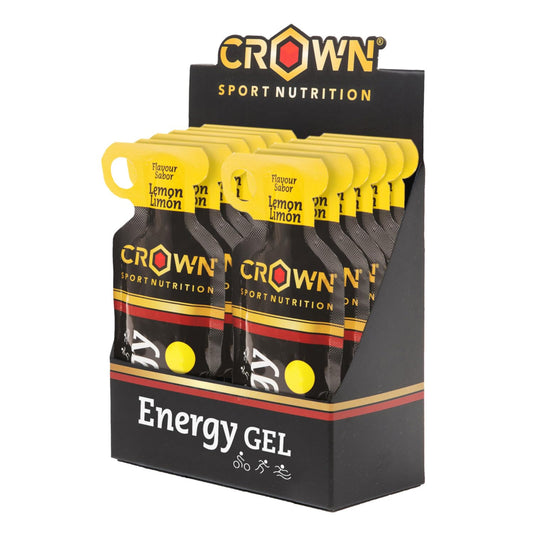 Crown Sport Nutrition Energy Gel | Carbs + BCAA, Arginine, Taurine & Electrolytes | Liquid Texture, Caffeinated & Free | Vegan | Allergen Free