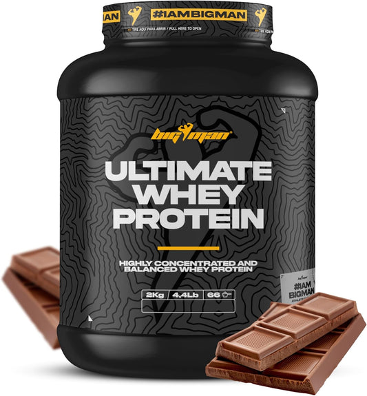 BigMan | Pack Ultimate Whey Proteína 2kg + Creatina 300Gr + Shaker PRO (Chocolate) | Fuerza, Resistencia | Masa Muscular | Tonificación Muscular | Recuperación Deportiva