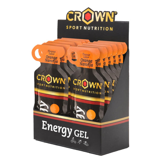 Crown Sport Nutrition Energy Gel | Carbs + BCAA, Arginine, Taurine & Electrolytes | Liquid Texture, Caffeinated & Free | Vegan | Allergen Free