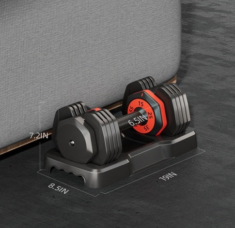 Mancuernas Ajustables 55lb - Set 10 en 1 Gimnasio Casa Profesional